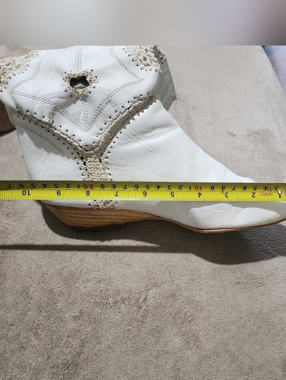 El Vaquero, Handmade, Italian Leather, Crochet Boots, Boho Chic, Western Boots. - Picture 15 of 15